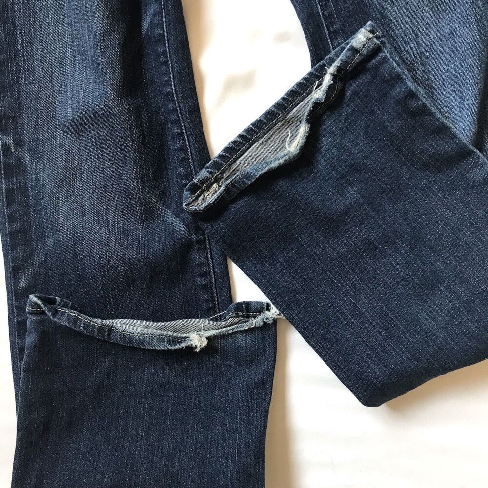 A Pea in the Pod XS Maternity Jeans Bootcut Secret Fit Belly Blue Denim Pullon - Picture 7 of 11